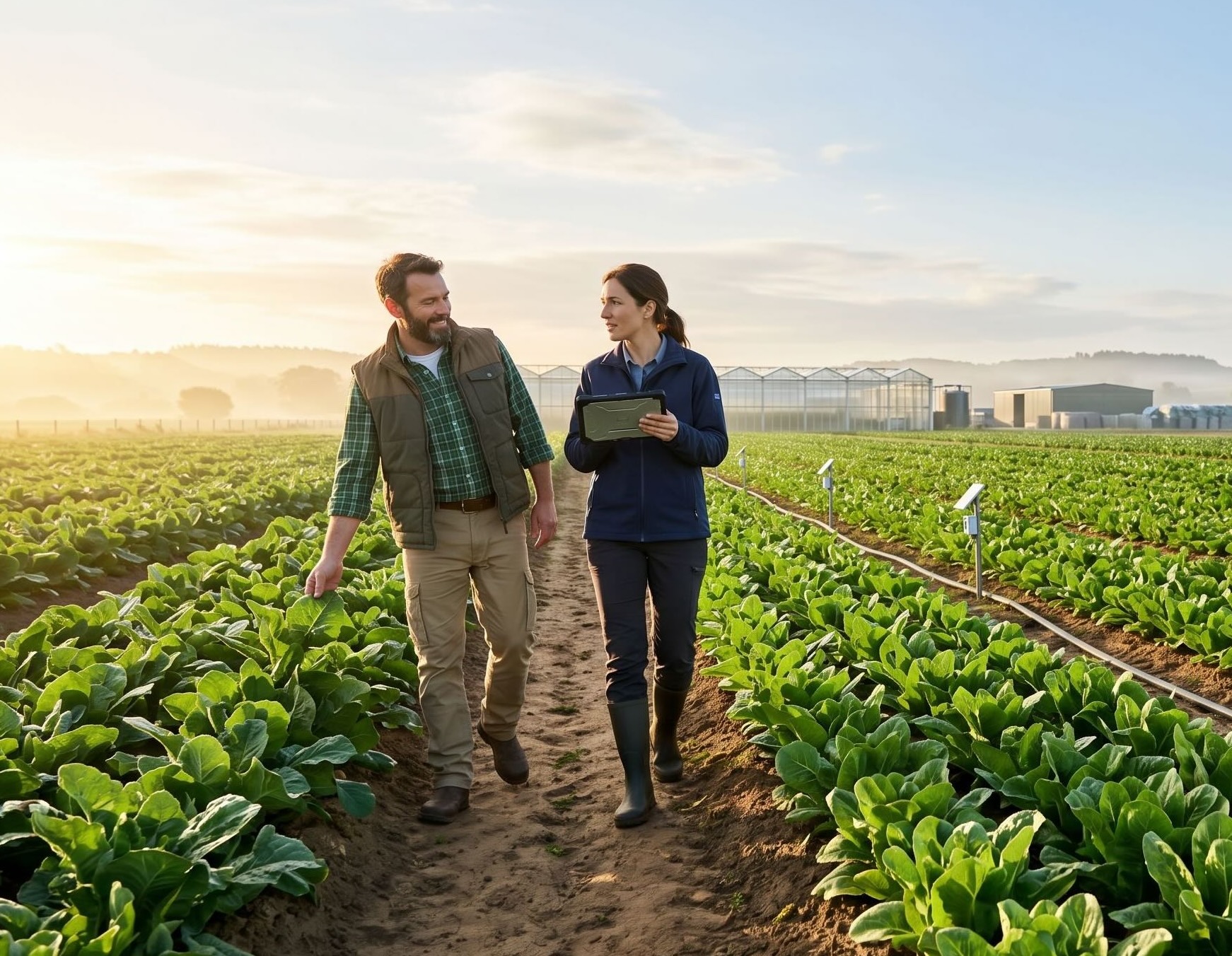 Agriculture-focused field scene representing growth and modern farming